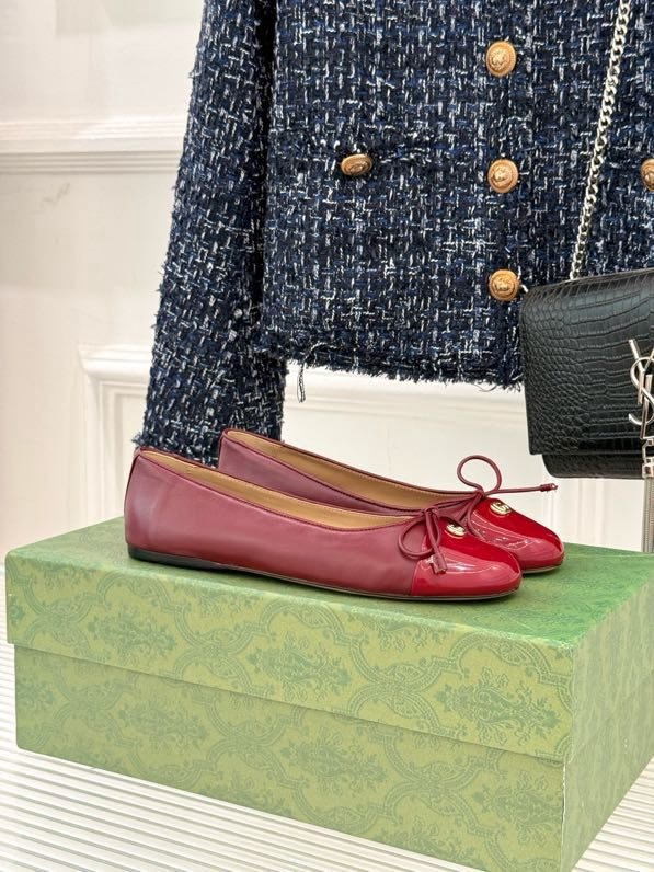 Балетки с бантом Double G фото 2