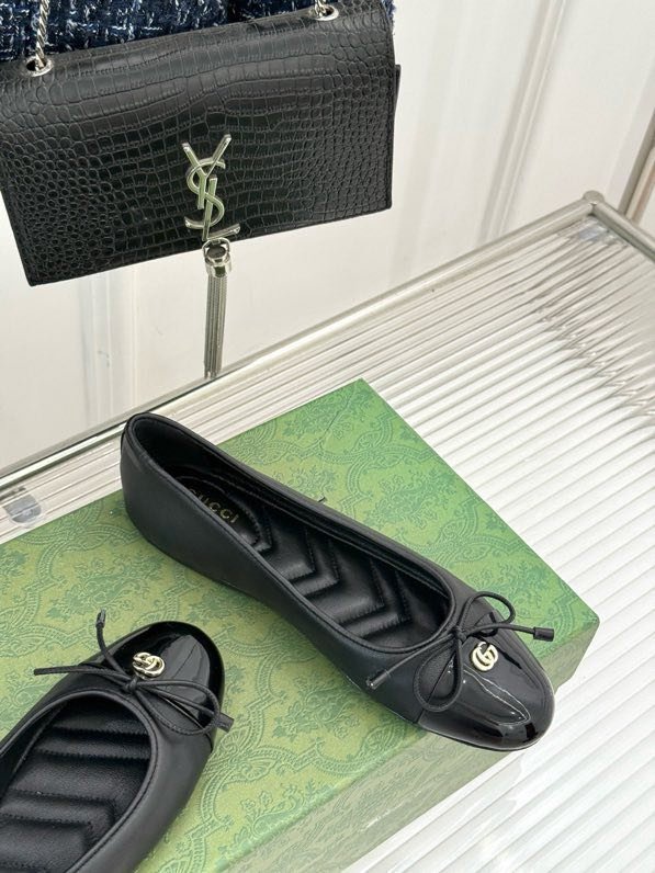 Балетки с бантом Double G фото 3