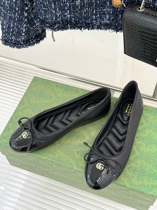 Балетки с бантом Double G фото 4