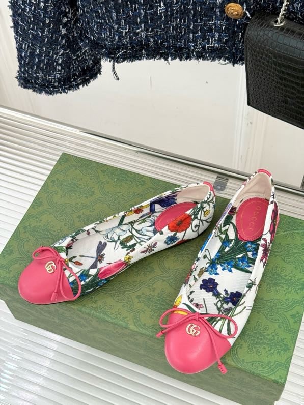 Балетки с бантом Double G фото 4