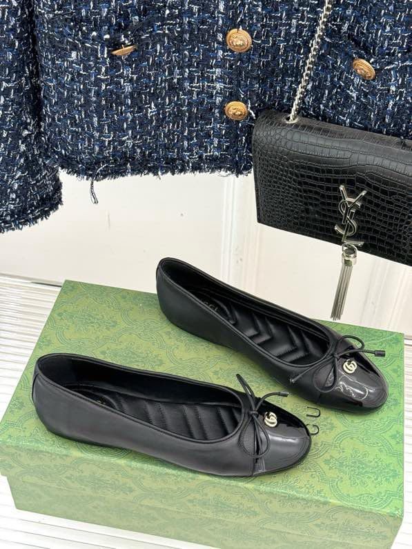 Балетки с бантом Double G фото 5