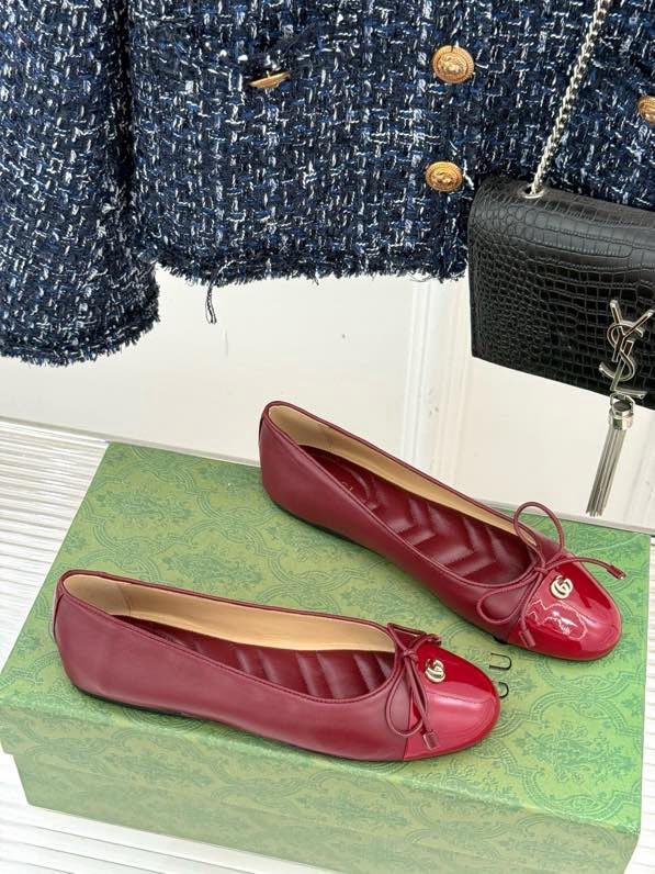 Балетки с бантом Double G фото 5