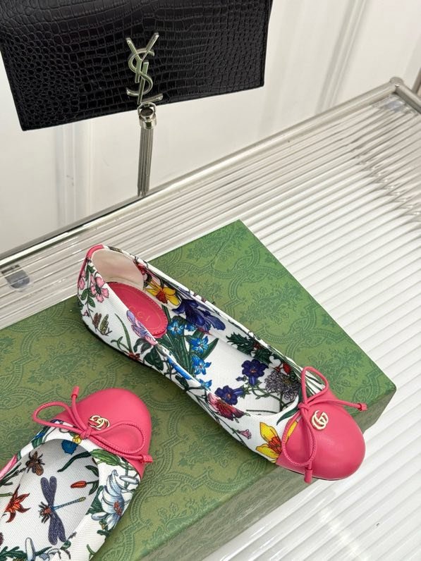 Балетки с бантом Double G фото 5