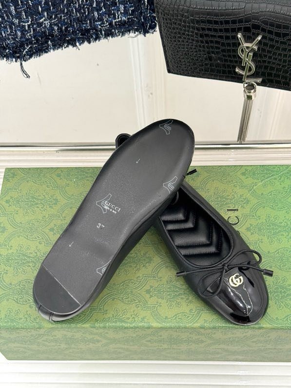 Балетки с бантом Double G фото 6