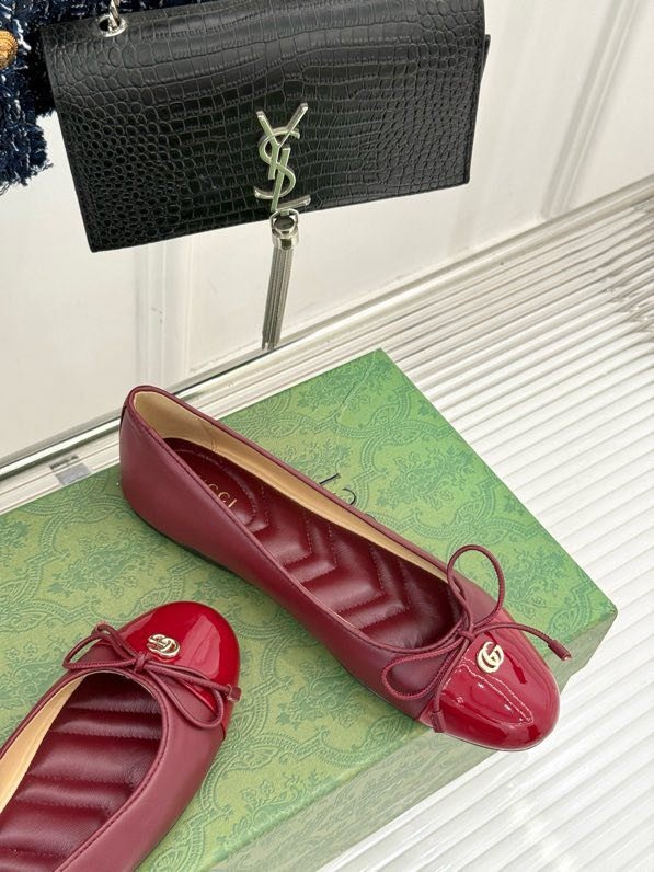 Балетки с бантом Double G фото 6