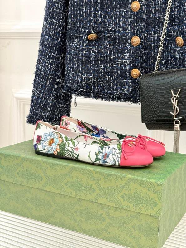 Балетки с бантом Double G фото 6