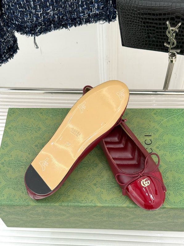 Балетки с бантом Double G фото 9