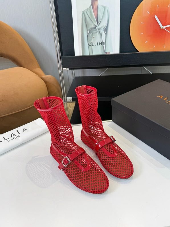 Балетки с высокой сеткой и кожей фото 2