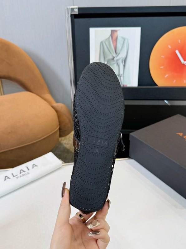 Балетки с высокой сеткой и кожей фото 3