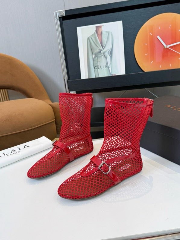 Балетки с высокой сеткой и кожей фото 4