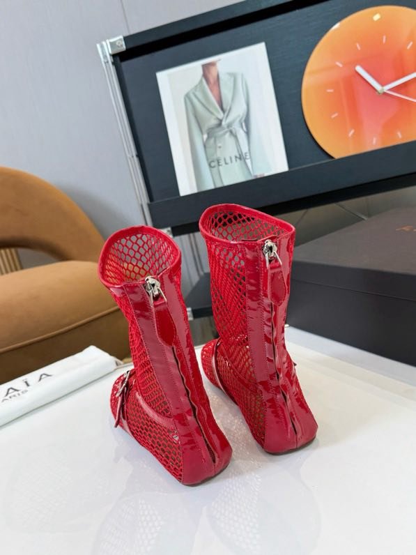 Балетки с высокой сеткой и кожей фото 8