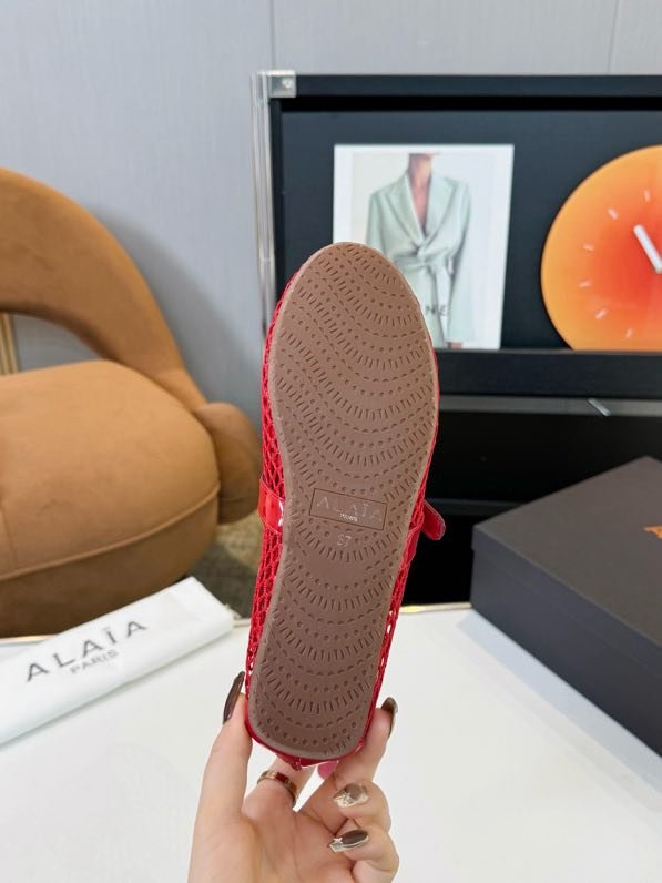 Балетки с высокой сеткой и кожей фото 9