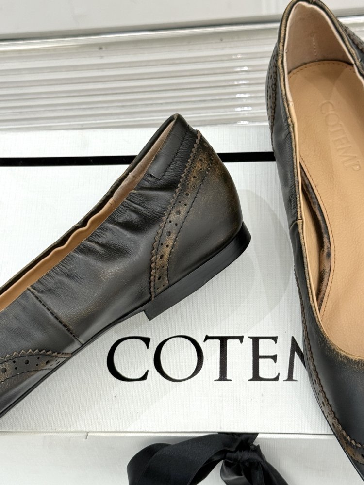 Балетки сірі жіночі шкіра з гострим носком і декоративної прострочкою класичні вінтажні фото 6