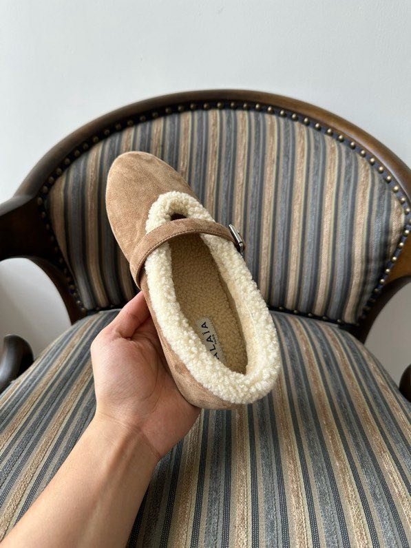 Балетки зимние меховые фото 3