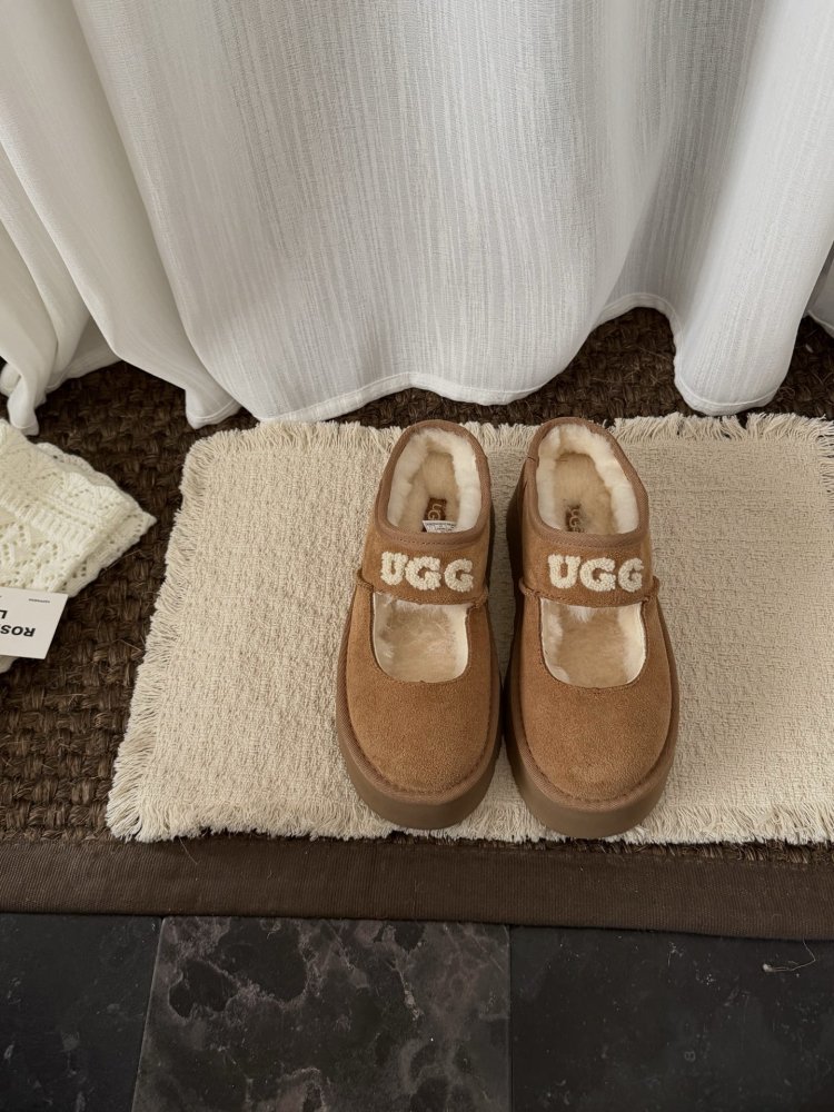 Ballet shoes winter on fur