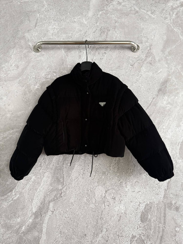 Velvet jacket Down jacket