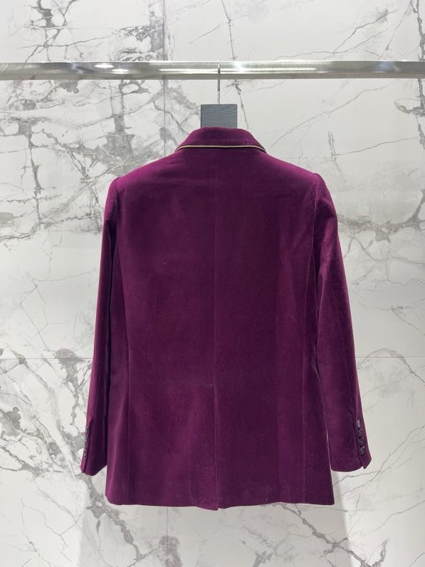 Бархатный бордовый пиджак женский фото 9
