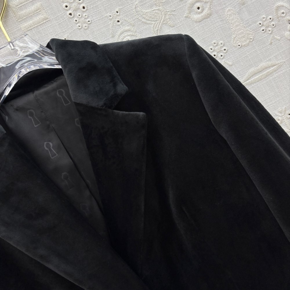 Velvet a long a jacket female фото 5