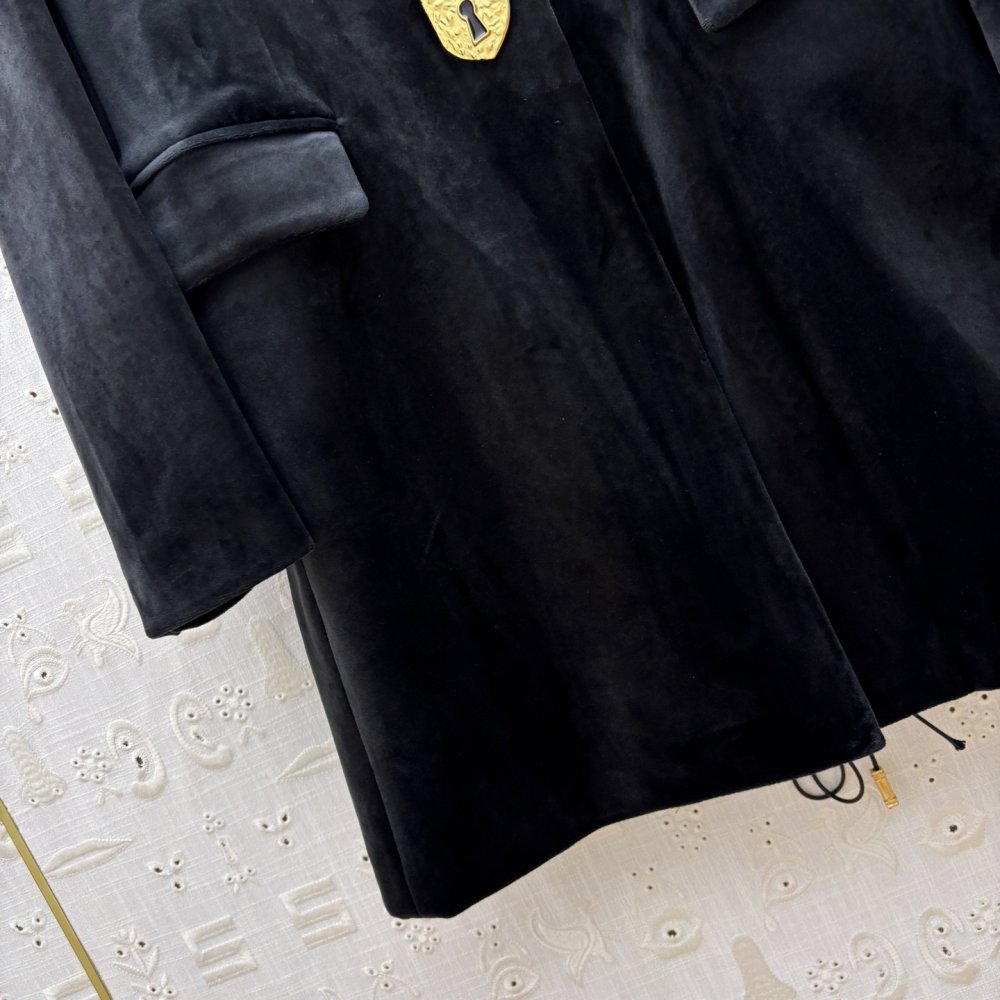 Velvet a long a jacket female фото 6