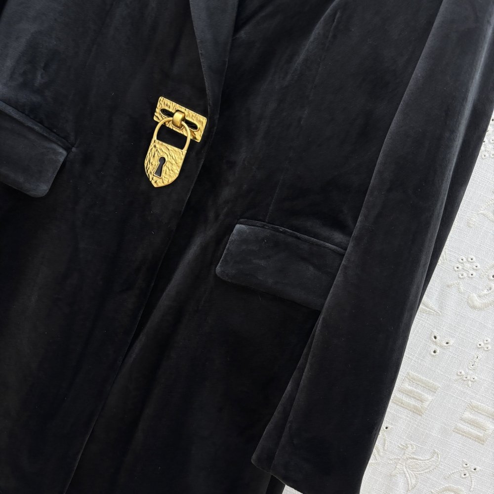 Velvet a long a jacket female фото 7