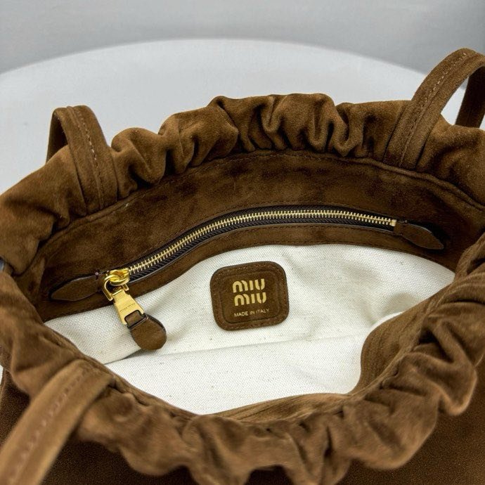 Сумка кожаная женская Miu miu Joie Suede 28 см фото 9