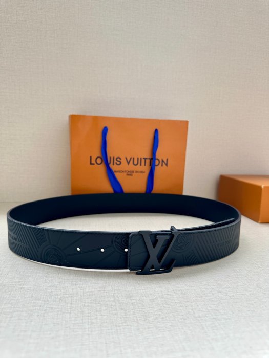 Belt leather male 4 cm