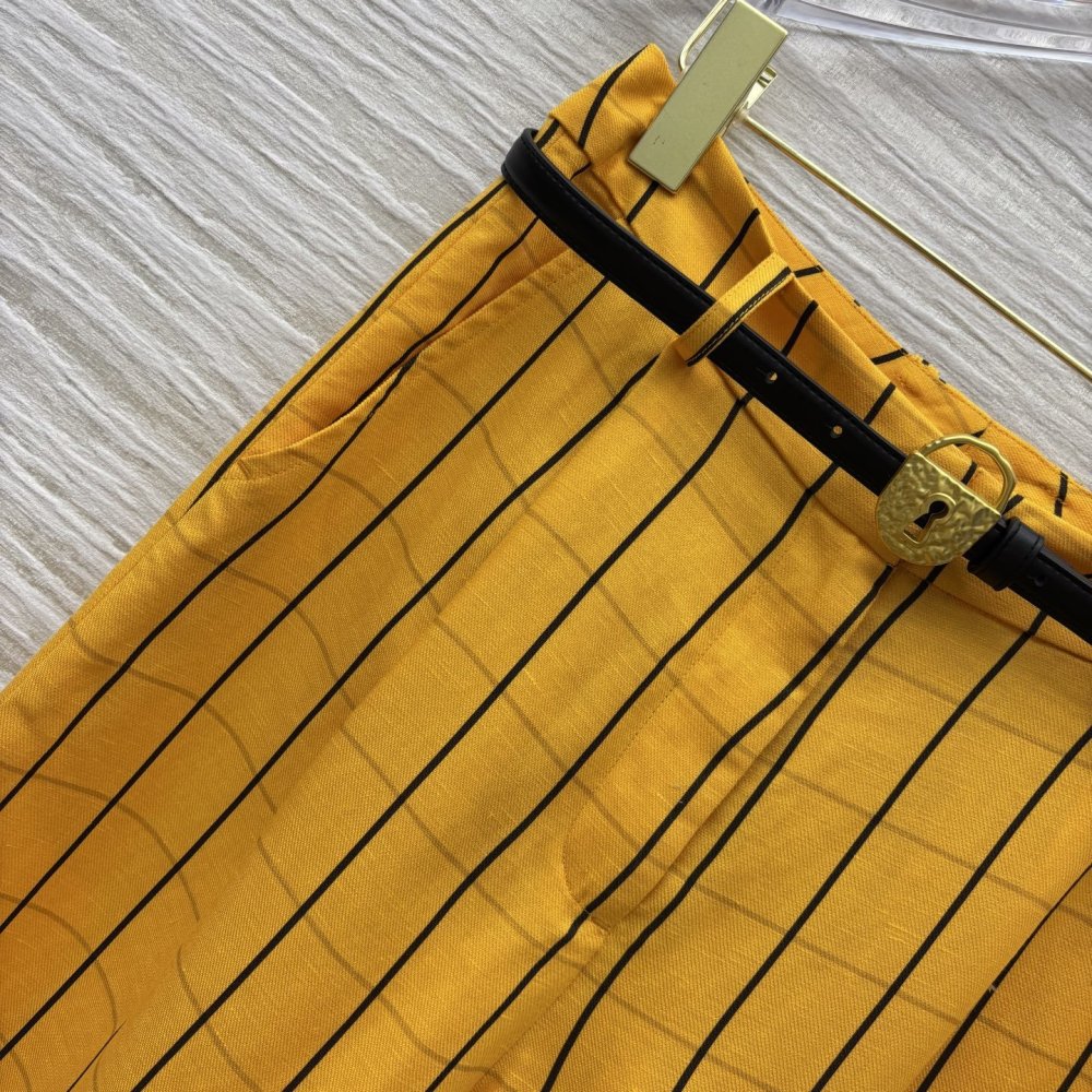 Direct pants of flax фото 3