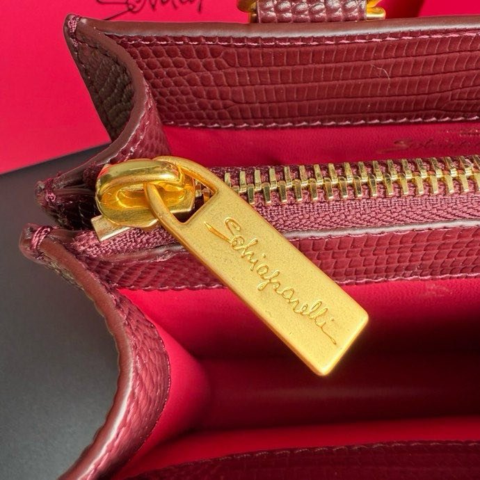 A bag leather women's 20 cm фото 5