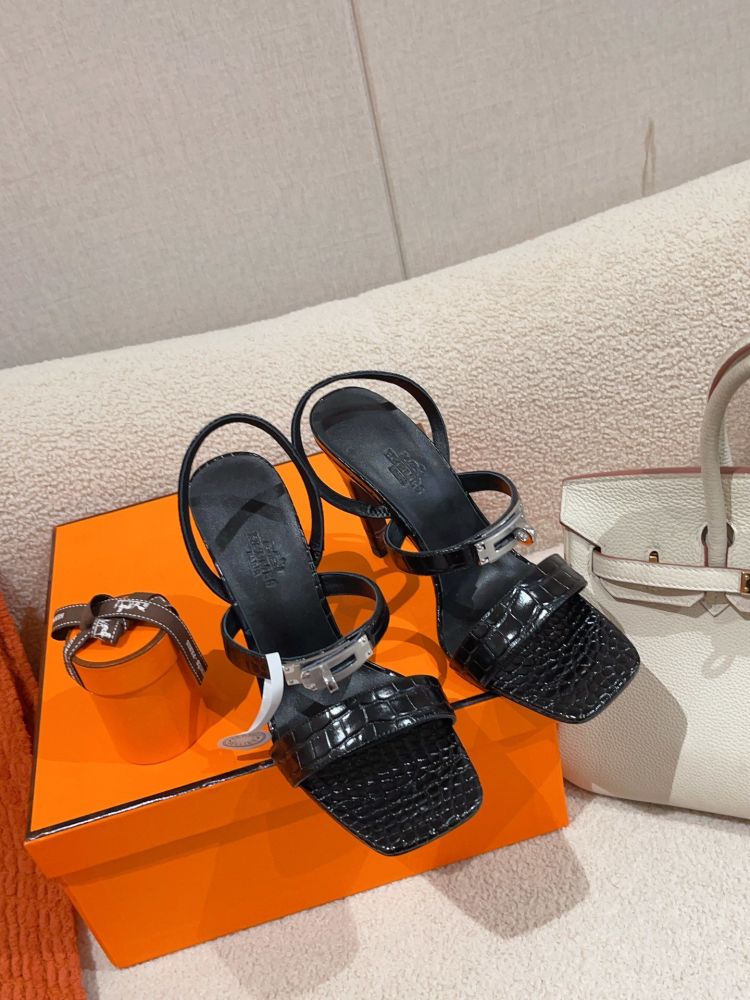 Босоножки Hermes Glamour на каблуке 9.5 см фото 4