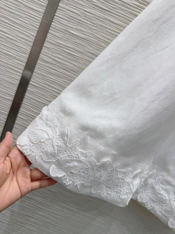 Спідниця лляна біла фото 2