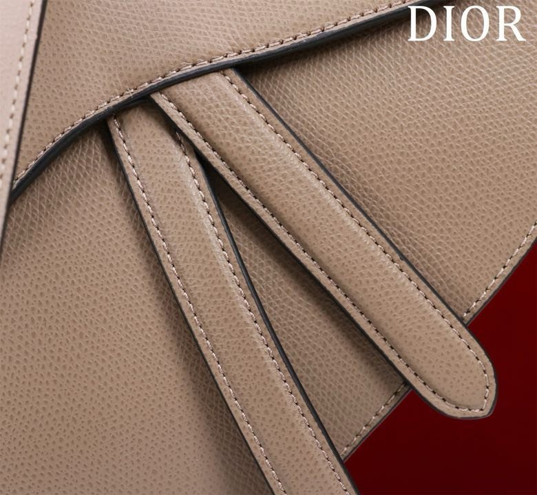 Сумка кожаная Dior Saddle 25 см фото 8