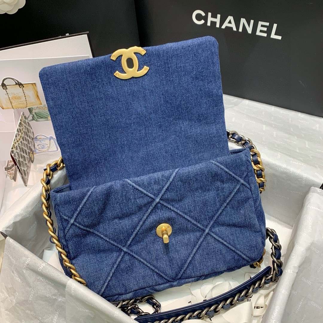 Сумка CHANEL 19 Hand Chain Shoulder Bag AS1160 26 см фото 8