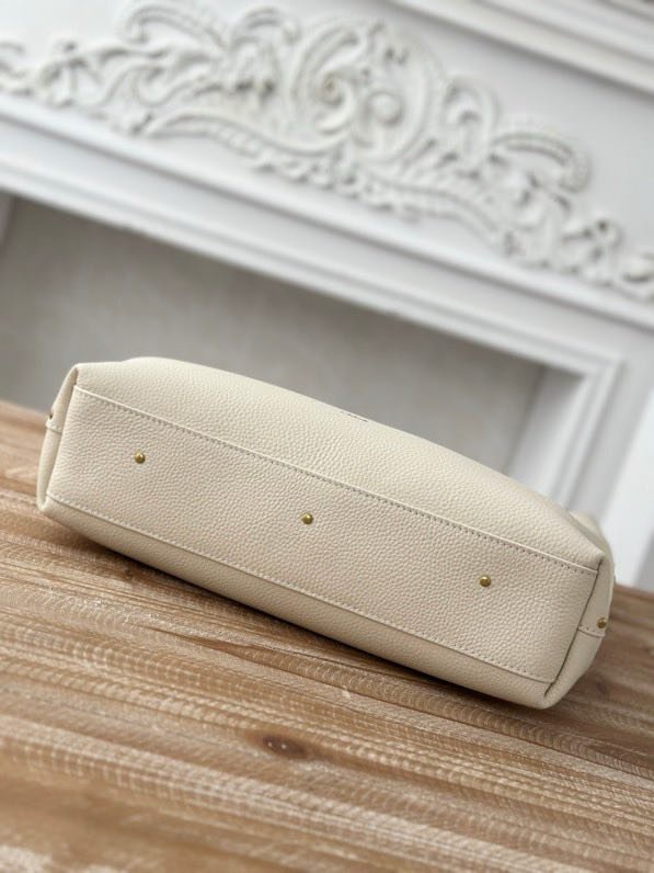 Белая сумка хобо Chloe Marcie 36 см фото 6