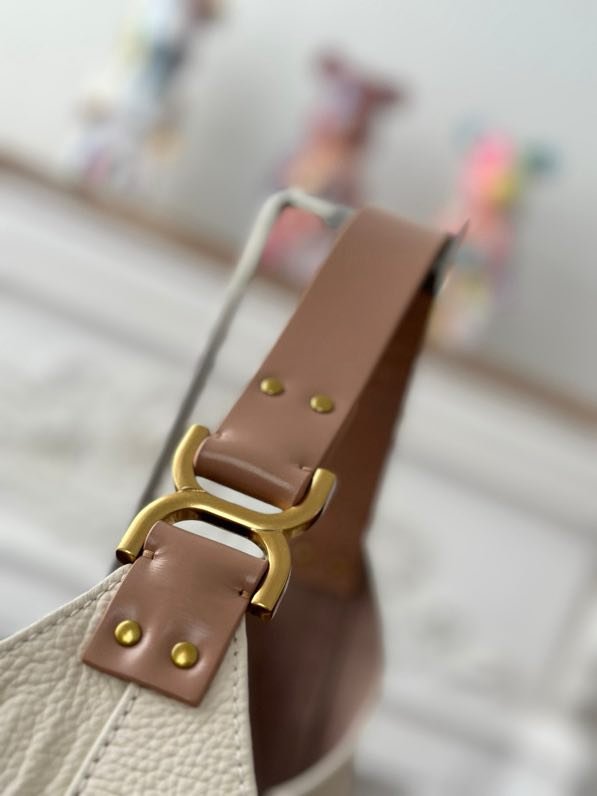 Белая сумка хобо Chloe Marcie 36 см фото 8