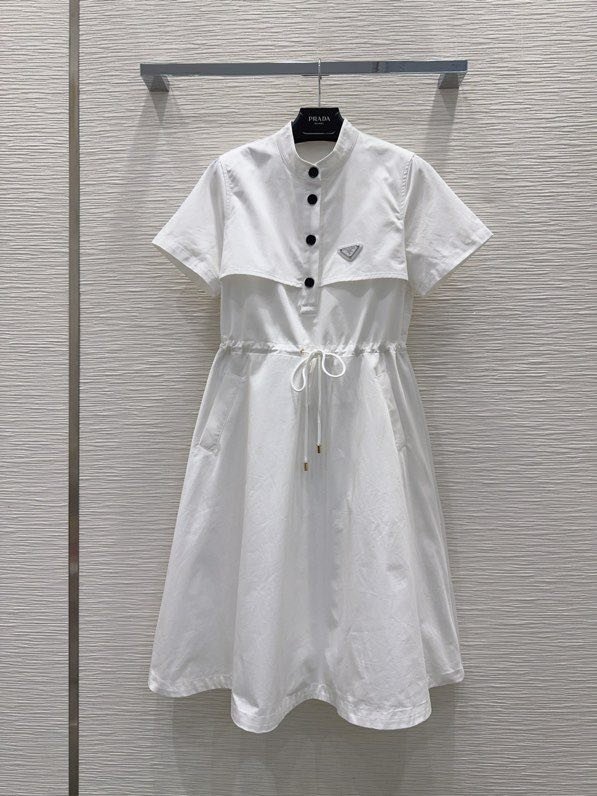 White spring summer dress