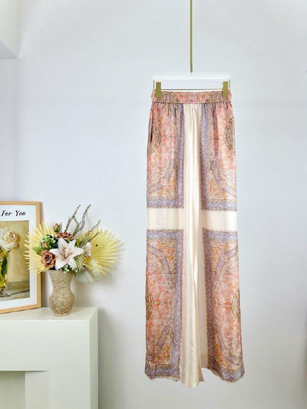 Штани шовкові жіночі з серії ILLUSTRATION