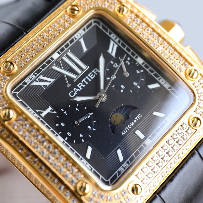 Clock Wrist 42 mm Cartier Santos фото 4