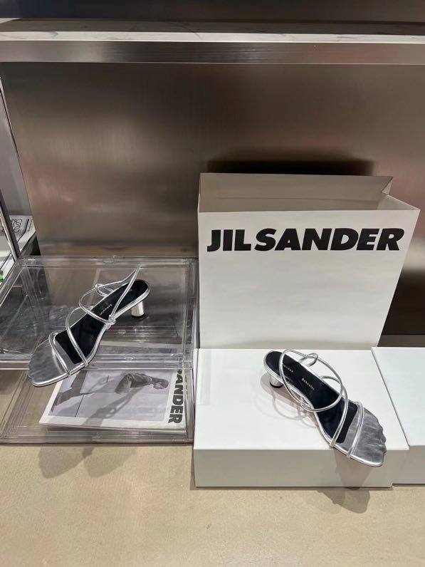 Модні сандалі Proenza Schouler срібні фото 4