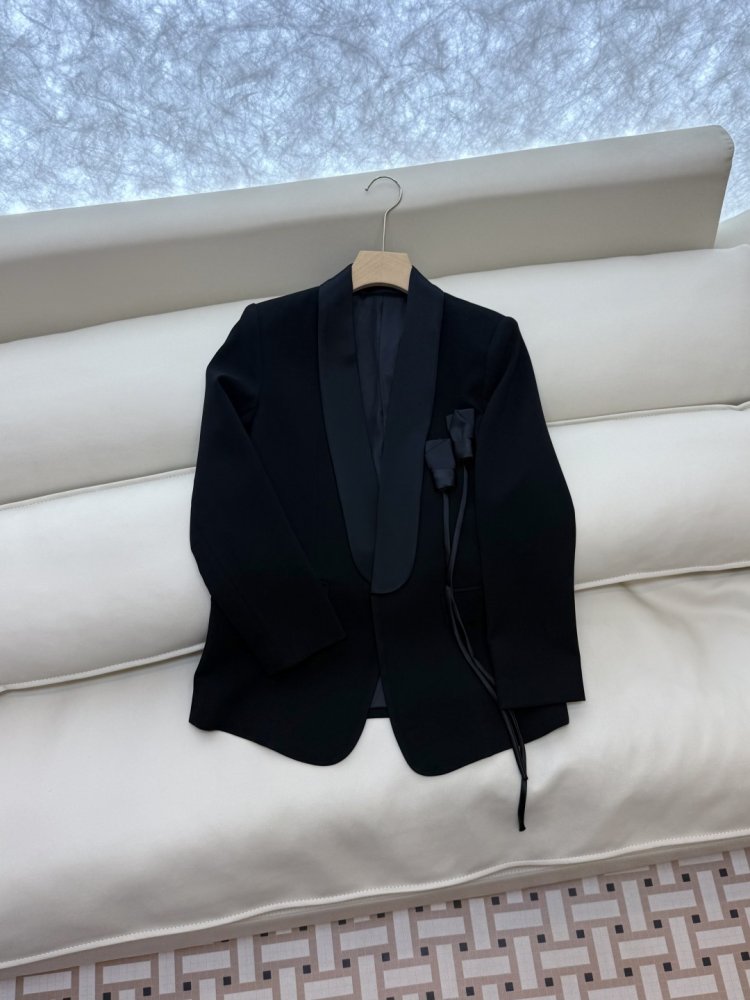 Blazer from long sleeves фото 3