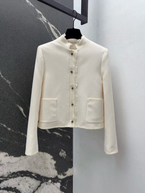 Блейзер з коміром стійкою і мереживний флисовой обробкою