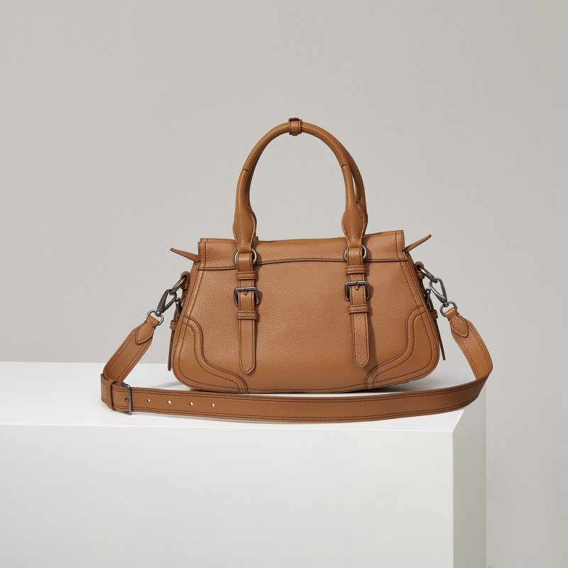 Большая кожаная сумка тоут 35 см фото 2