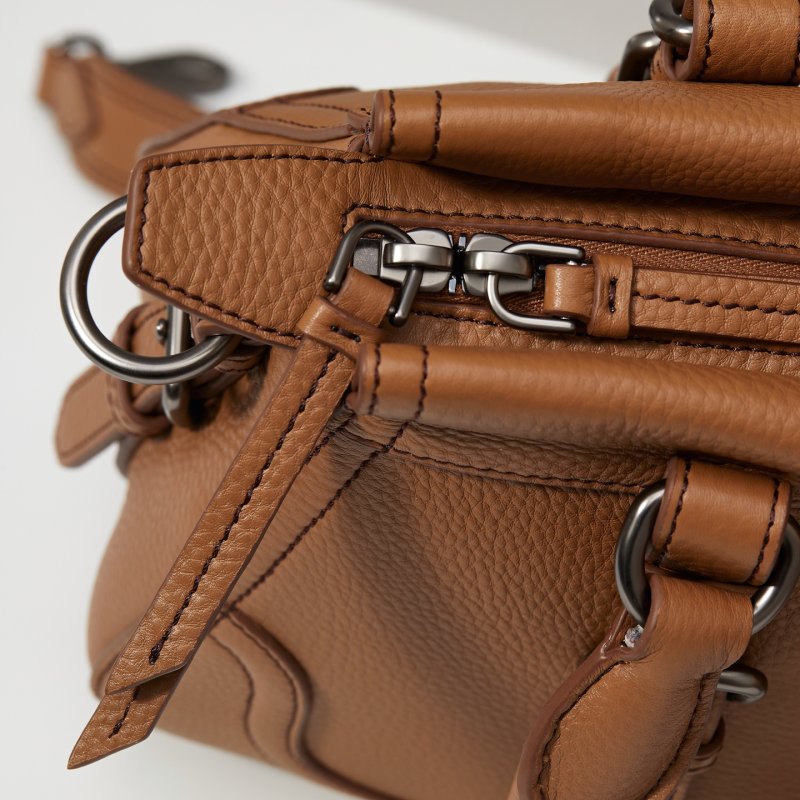 Большая кожаная сумка тоут 35 см фото 7