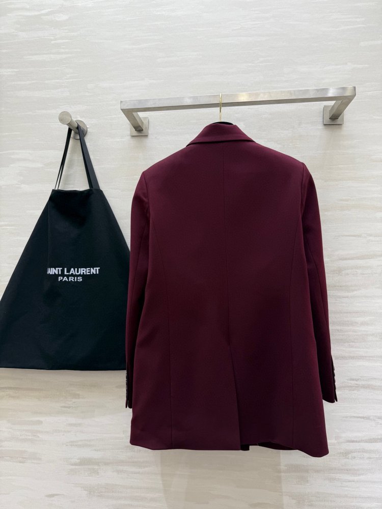 Бордовый блейзер женский фото 8