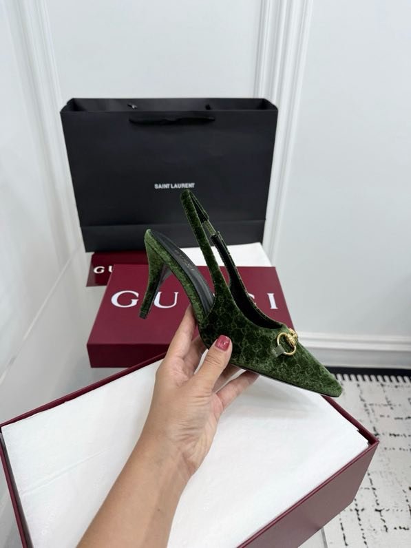 Босоножки Horsebit на каблуке с острым носком фото 4