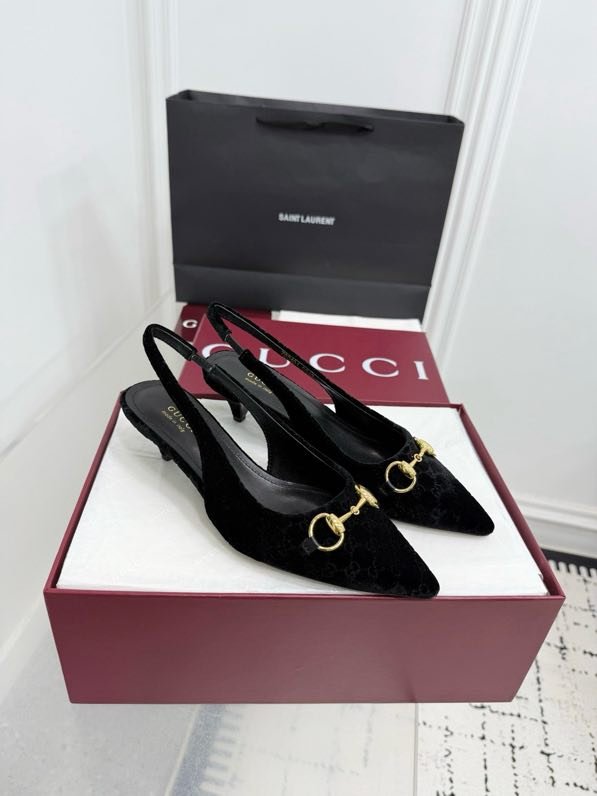 Босоножки Horsebit на каблуке с острым носком фото 5