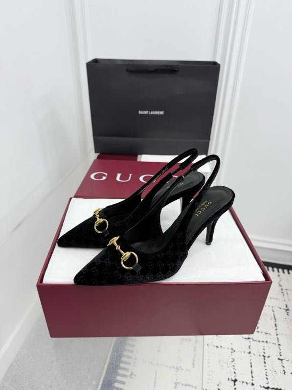 Босоножки Horsebit на каблуке с острым носком фото 5