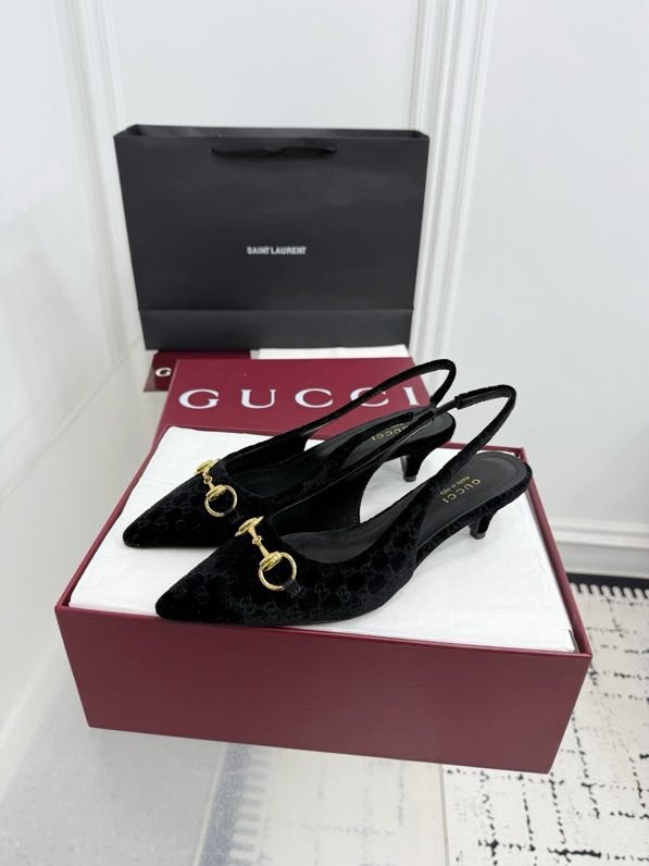 Босоножки Horsebit на каблуке с острым носком фото 7