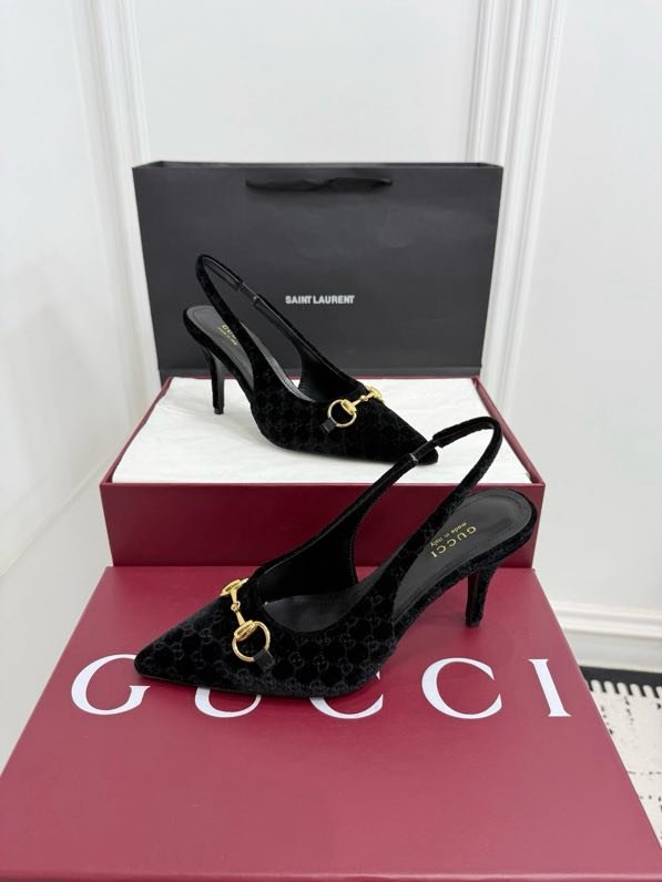 Босоножки Horsebit на каблуке с острым носком фото 8