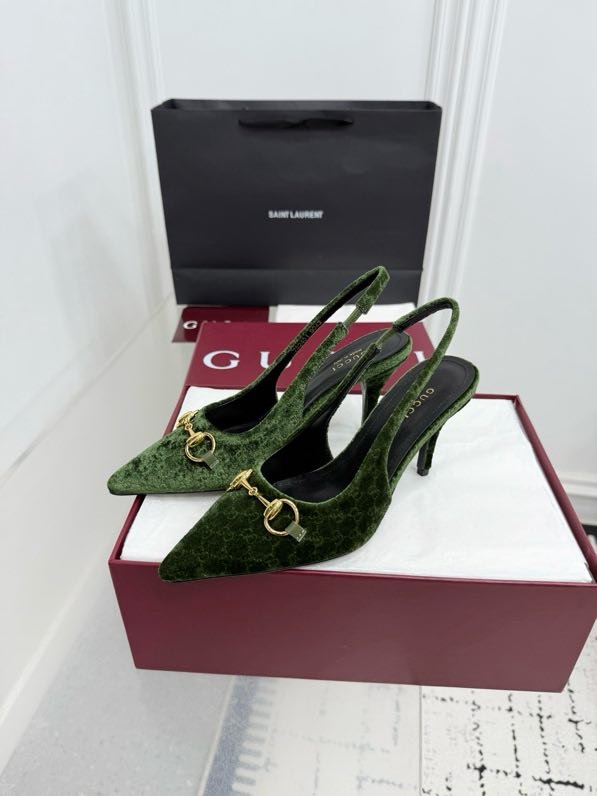 Босоножки Horsebit на каблуке с острым носком фото 8