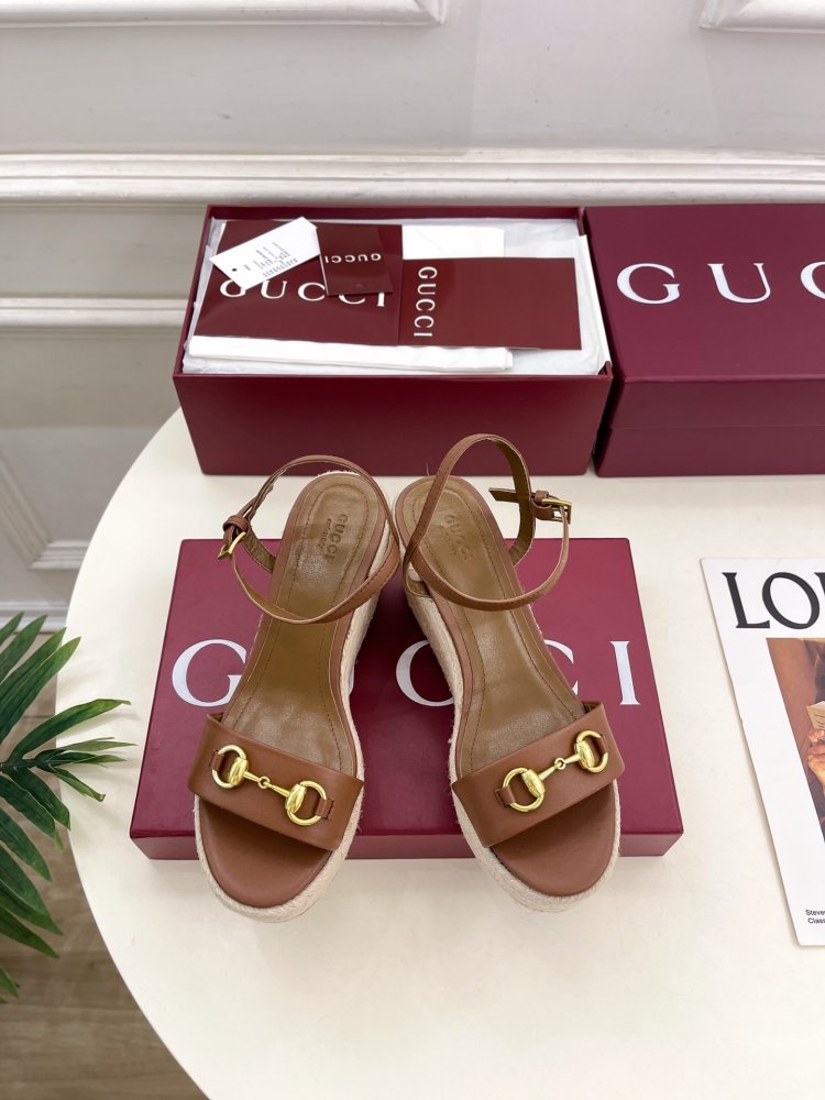 Sandals on platform and high heel